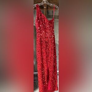 Stunning Red Sequin Gown